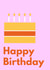 cake candles Birthday Card 18186 created by Boy Oh Boy Designs