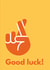 Luck Fingers crossed Good Luck Card 18189 created by Boy Oh Boy Designs