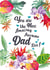 flowers leaves Father's Day Card 44691 created by Little Cham Cham