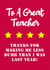thanks thank you teacher Card 32036 created by Fantastical Cards