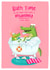 mummy bath Mothers Day Card 11090 created by Blue Kiwi Design