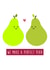 pun pear Valentines Day Card 18801 created by Holly Collective