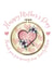 Sew Cross stich Mothers Day Card 33554 created by Peculiar Print Shop by Hannaeyetattoo 