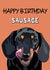 dachshund sausage Birthday Card 18846 created by Sara Fortune