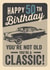 Retro Male Adult Classic Car 50th Birthday Card created by Emoticology Cards