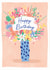 Vase of Flowers Happy Birthday card created by Little Mono