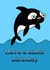 Killer whale Whale Birthday Card 47303 created by @cuteblacklines