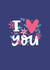i love you love Valentines Day Card 11330 created by Family Designs