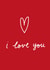 love i love you Valentines Day Card 1444 created by Megan Claire