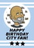 Pep Guardiola Man City Birthday Card created by Tom Sparke