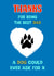Best Dog Dad Paw Print Card created by Adam Regester