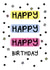 typography happy Birthday Card 20637 created by The Happy Company