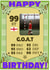 goat football Birthday Personalised Photo Card 13103 created by ShortRound888