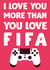 FIFA game Valentines Day Card 16662 created by David Rudd
