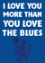 Chelsea football Valentines Day Card 41222 created by David Rudd
