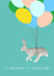 Funny Bunny Birthday Card created by Kate Daniels Design