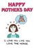 Funny Horse Mothers Day Card created by Off The Leash Cartoons by Rupert Fawcett