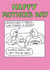 crowd bed Mothers Day Card 1986 created by Off The Leash Cartoons by Rupert Fawcett