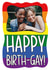 gay pun Birthday Personalised Photo Card 11376 created by TeePee Creations