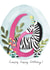 zebra 6th Birthday Card 4314 created by Claire Lefevre