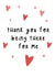 Cute Thank You Card - Hearts - Thank You For Being There For Me created by withn