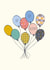 Hip hip hoorah balloons card created by Sazerelli Designs