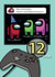 Among Us Birthday Card for 12 year old created by Jackie Ponwaye Design