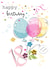 18 Age Balloons and Confetti Birthday Card created by SABIVO Design by Sabina