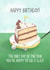 Golf slice Golfer Birthday card created by Evie Garnett Designs