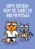 The Karate Kid Film/TV/Netflix Birthday Card 31086 created by Thirty Mussels