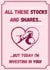 stocks shares Valentines Day Card 47274 created by ABCarte 