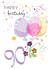 90 Age Milestone Balloons and Confetti Birthday Card created by SABIVO Design by Sabina