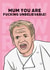 gordon ramsay kitchen nightmares Mothers Day Card 41780 created by Guilty Cards