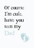 dad footprint Father's Day Card 47592 created by Nina Dannan