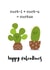 cacti cactus Valentines Day Card 15673 created by Prickly Pear Design