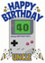 Nintendo Birthday Boy - Happy 40th Birthday Uncle Game Boy Card created by ShortRound888