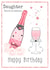 daughter female Birthday Card 21427 created by Unique Greeting Cards, Gifts & Stickers