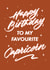 Happy Birthday To My Favourite Capricorn! - Brush Calligraphy Horoscope Card created by Leah Chong - Leah Design