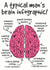 A Typical Mans Brain Infographic Birthday Card created by Lemon Hairy