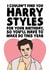 funny harry styles Birthday Card 13328 created by Studio Doodles
