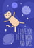 Love you to the moon and back anniversary card created by Stripy Fish Designs