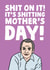 shit on it shitting Mothers Day Card 13333 created by Studio Doodles