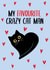 My favourite crazy cat man - Black Cat Anniversary Card created by This is Awesome