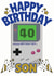 Nintendo Birthday Boy - Happy 40th Birthday Son Game Boy Card created by ShortRound888