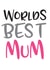 Worlds Best Mum Card created by Russet and Gray