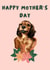 dog mum Mothers Day Card 47759 created by Cujo Creations