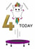 4 Today Unicorn Happy Birthday Card created by The Merry Giraffe