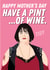Nessa Mother's Day Card - Nessa - Pint of Wine created by Kyleigh Orlebar