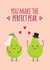 Perfect Pear wedding card created by Blush & Blossom