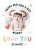 Mummy love Mothers Day Personalised Photo Card 4045 created by Macie Dot Doodles